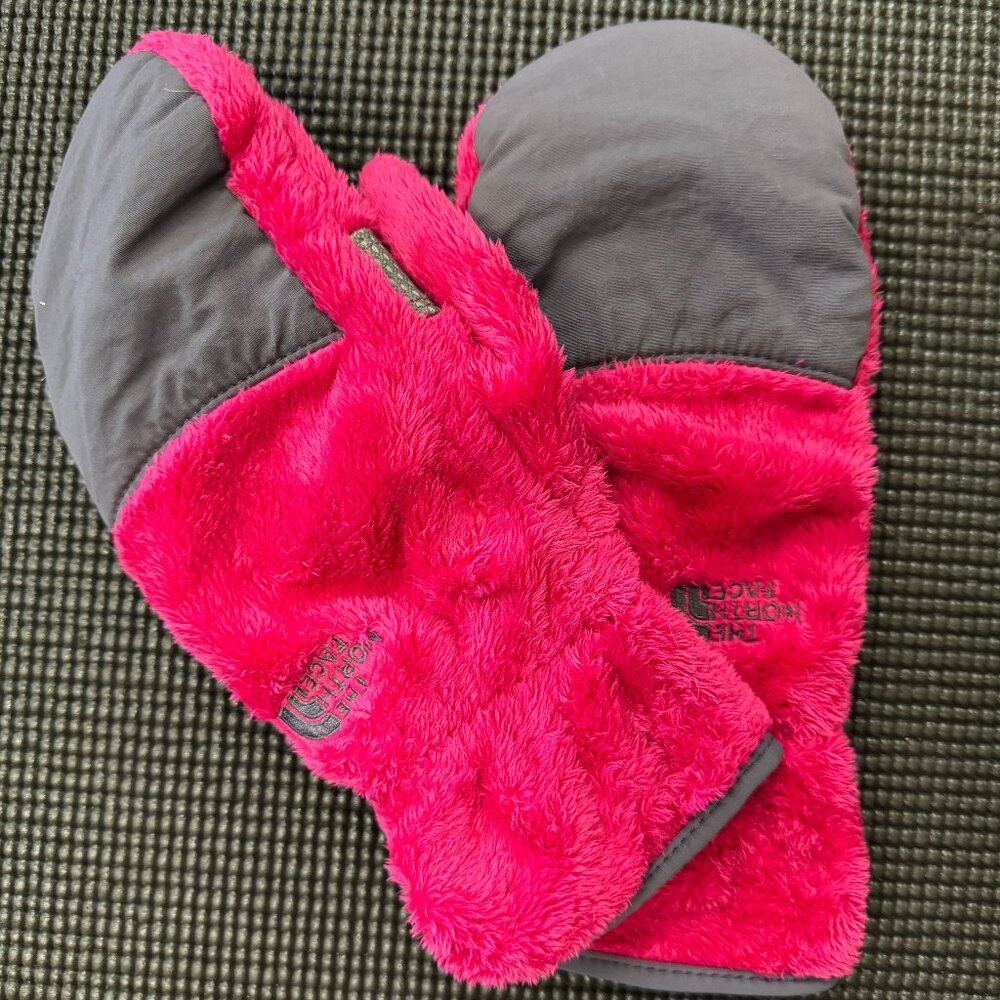 Womens North Face Fleece Mittens size M